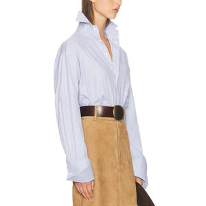 <b>Women's</b> Korean Vintage Plaid Long-Sleeve <b>Shirt</b> High-End <b>Loose</b> Versatile Casual Collared Top - Product Image 2