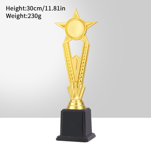 Nuovo arrivato trofeo di Design stellato moderno popolare concorso di canto e danza trofeo di plastica premi Logo personalizzato e trofeo di Design - Product Image 6