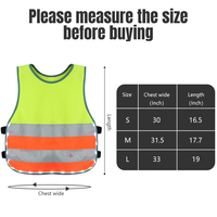 Enfants personnalisés enfants gilet de sécurité construire sécurité led gilet entreprise chemise vis vêtements de travail veste de sécurité