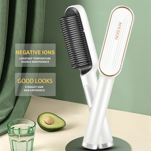 Plancha de Pelo Eléctrica de Cerámica Más Vendida con Pantalla LCD, Peine Estilizador de Iones Negativos, Control de Temperatura de 120-210°C - Product Image 1