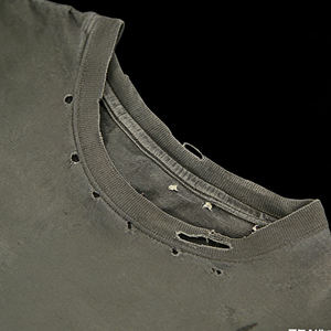 Camisetas Personalizadas al por Mayor, 100% Algodón, Estilo Y2K, Vintage, Lavado Ácido, Desgastadas, para Hombre, Streetwear, Tallas Grandes - Product Image 2