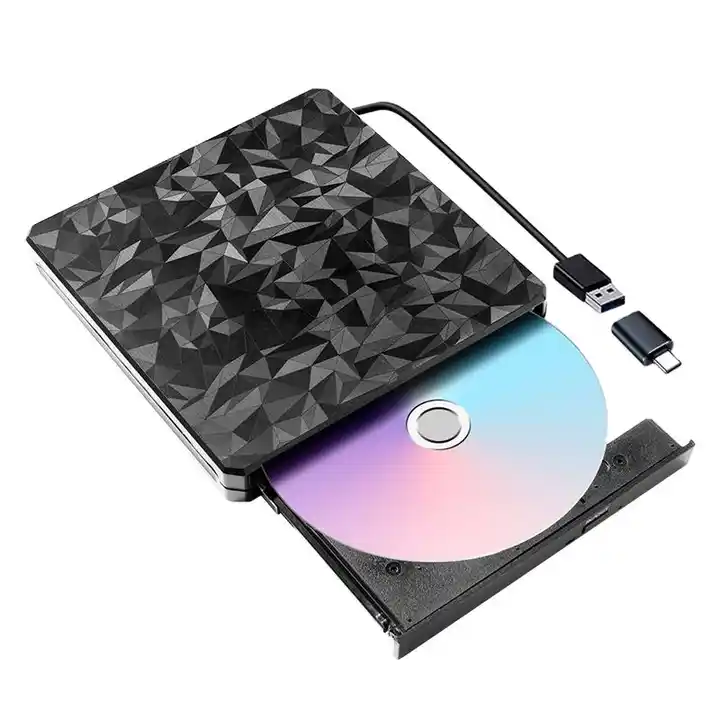 External CD Drive USB 3.0 Portable CD DVD Drive ROM for Desktop