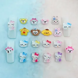 Urso para unha de miniatura, acessórios para manicure, itens de animais de estimação, estrela, luyu gui, faça você mesmo