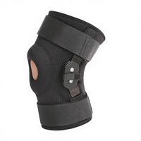 Attelle de genou articulée réglable en néoprène avec stabilisateurs latéraux pour hommes et femmes, soutien pour les blessures du LCA et du LCM, récupération post-opératoire, attelle de compression