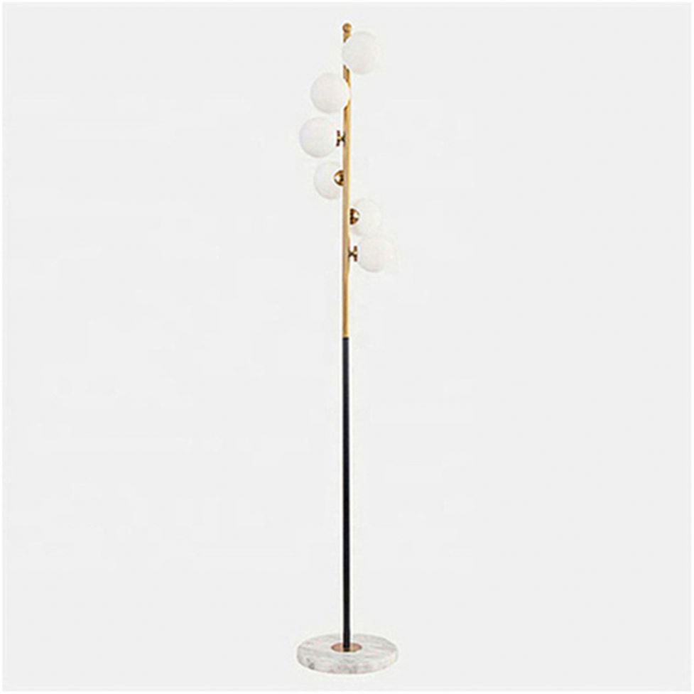 Promotional Wholesale Postmodern Stylish Northern Europe Delicate Study Beddide Living Room Arc Marble Floor Lamp
