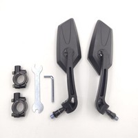 Nouveau rétroviseur universel en plastique réglable et rotatif, vue claire pour vélos électriques, scooters, vélos et motos