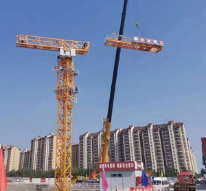 65m bùng nổ Chiều dài cần cẩu <span class=keywords><strong>luffing</strong></span> cẩu tháp 10t - Product Image 2