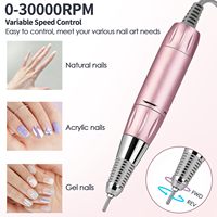 Machine à ongles multifonctionnelle 5 en 1 : perceuse électrique, polisseuse, lampe UV LED, séchoir à gel et dépoussiéreur d'ongles, en plastique, pour salon