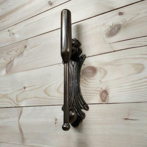 Traditional <b>Cast</b> Iron Fence Hardware Wall-mounted Decorative Handle Ball-shaped End Fences Gates Home Security Smooth Surface - Product Image 1