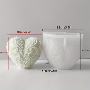 MUYULINS DIY Love Theme Scented Candle <b>Silicone</b> Mold Irregular Shape Handmade Valentine's Day Gift Craft Supplies - Product Image 4