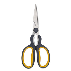 <b>Kitchen</b> <b>Scissors</b> Stainless Steel Straight Head Multi Purpose For Home Use Orange Gray Handle - Product Image 4