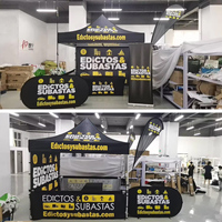 Tente de stand d'exposition professionnelle sur mesure 10x10 pieds, gazebo robuste en Oxford 300D résistant au vent avec structure en aluminium