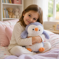 Peluche interactive Guobaobaby Pingouin IA 25 cm en coton PP doux, compagnon parlant pour les 2-13 ans, cadeau de fête