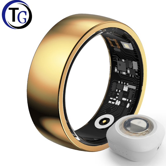 TG R09M Resin Stainless Steel Health Care Ring Heart Rate Sleep Activity GPS Fitness Tracker Intelligent APP Smart Ring