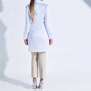 Uniformi <span class=keywords><strong>da</strong></span> <span class=keywords><strong>lavoro</strong></span> a maniche lunghe <span class=keywords><strong>da</strong></span> donna per ospedale di bellezza Pet Staff femminile abbigliamento <span class=keywords><strong>da</strong></span> <span class=keywords><strong>lavoro</strong></span> clinica personale donna Doctor White Coats - Product Image 2