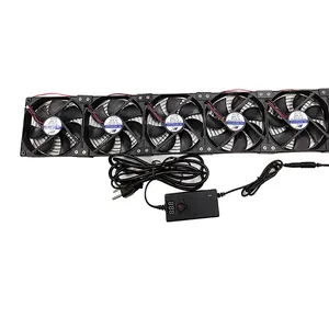 Hangdahui 3x 5x 120mm 110v-240v Computerventilator leis mit variabler Geschwindigkeitsregler für Serverventilator RV Kühlschrank 120mm Gleichstromventilator