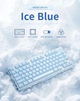 Clavier de jeu mécanique sans fil OEM ODM Mercury K1 75, rétroéclairage RGB, fixation Gasket, interrupteurs linéaires remplaçables à chaud, son crémeux K