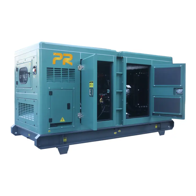 PR Generator Diesel Super senyap 90KW, 113KVA Set Generator daya portabel 400V/110V nilai Genset voltase