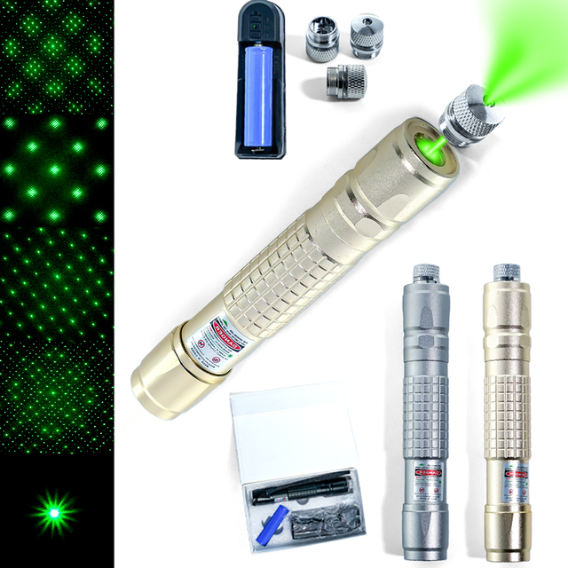 Long Distance Green Laser Pointer with Red Option | USB Rechargeable 532nm Starry Light Projection Device