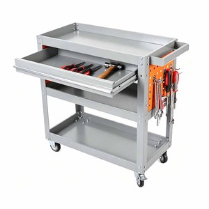 Armoire robuste à 3 niveaux OEM/ODM, capacité de charge 300 kg, panneau latéral pour réparation automobile, rangement multifonctionnel mobile pour voiture et usage domestique - Product Image 5