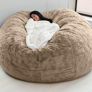 IStapromo Gifts Sofá puf gigante sin relleno de 5, 6 y 7 pies, sillón para sala de estar, de felpa suave de imitación de piel, sofá puf gigante - Product Image 4
