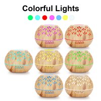 Nouvel humidificateur ultrasonique rond parfumé avec télécommande, diffuseur d'huiles essentielles à brume froide pour la maison