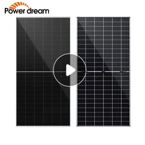 Power Dream Full Black Shingled Solar Panel 540 560 Solar Panels Solar Module All Black