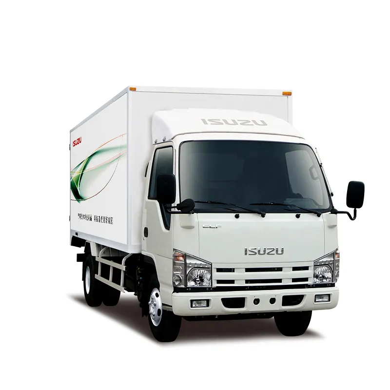 कम कीमत के वितरण ट्रक Isuzu 4 टन NKR55 इंजन 4JB1CN तेल ब्रेक कार्गो वैन ट्रकों के लिए बिक्री