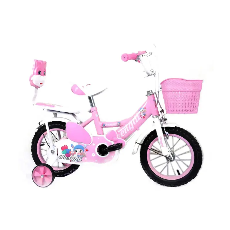 دراجة أطفال مقاس 12 و16 بوصة دراجات للأطفال باللون الوردي للبنات بعمر 7 سنوات