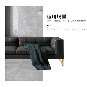 Pieds de meubles en métal Wansheng 130 mm 150 mm 200 mm avec patins antidérapants dorés pour canapé, meuble TV, table basse - Product Image 5