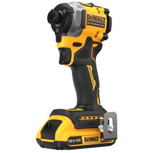 DEWALT - DCF850D2T-QW à percussion compact 18V 1/4 ''205Nm XR Brushless-avec 2 batteries 2Ah et chargeur - Product Image 2