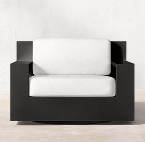 เก้าอี้เลานจ์หมุนได้ทำจากอะลูมิเนียมเฟอร์นิเจอร์สวนกลางแจ้ง - Product Image 2