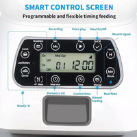 Distributeur automatique de nourriture pour animaux de compagnie intelligent 3,5 L avec télécommande via application WiFi et double alimentation