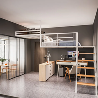 Lit mezzanine pour la maison, chambre à louer, hamac duplex personnalisé, lit surélevé de petite taille, multifonctionnel