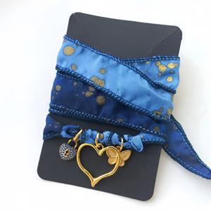 INS Hot Sale Minimal schmaler Schal Gestrickte Halskette Nische Edelstahl Herz Kreuz Anhänger Halskette für Frauen - Product Image 4