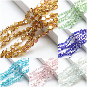 ลูกปัดแก้วคริสตัลทรงแปดเหลี่ยมขนาด 8 มม. ราคาโรงงาน สีบับเบิ้ลกัม ลูกปัดแก้วแบนแบบหลวม ขายส่งจำนวนมาก สำหรับทำเครื่องประดับ - Product Image 5