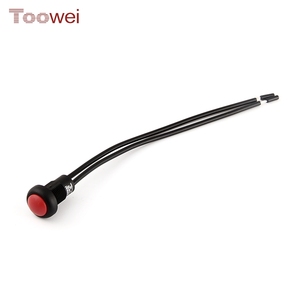 Latching Red Plastic Push <strong>Button</strong> Switch Wire Terminal 12mm Lampless IP67 Waterproof Panel Mount On Push <strong>Button</strong> Switch 3A 250VAC - Product Image 1