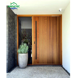 2024 Porte d'entrée coulissante en <span class=keywords><strong>acier</strong></span> inoxydable/aluminium/<span class=keywords><strong>bois</strong></span> porte pivotante avant de sécurité extérieure - Product Image 6