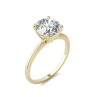 Bague en diamant Moissanite or jaune 9ct, bague en pierre de Moissanite de fiançailles et topaze Unique et précieuse