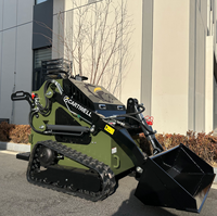 CARTIWELL Terna Mini Cingolata Euro 5 EPA a Benzina da 1,5 Tonnellate con Trinciatrice Forestale e Tosaerba