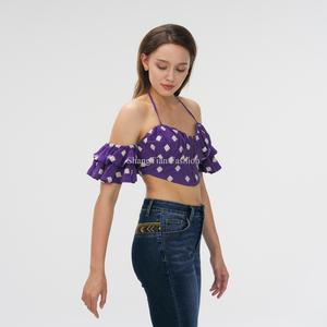 Jeans de Alta Calidad para Mujer al por Mayor en Europa y América, Jeans de Mezclilla Elásticos con Estampado Floral Azul y Bordado - Product Image 4