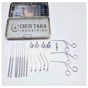 Myringotomy <b>Instruments</b> Set of 15 Pcs for ENT Myringoplasty Ear Surgery Precision Stainless Steel CE Certified - Product Image 1