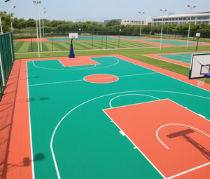 도매 전문 스포츠 미끄럼 방지 고무 배드민턴 배구 코트 실내 및 실외 PVC 플라스틱 바닥 코일 - Product Image 2