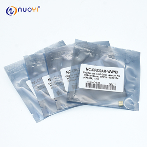 Chip de tóner Compatible Nuoyi para HP <span class=keywords><strong>CF530A</strong></span> CF531A CF532A CF533A Color LaserJetPro M154a 154nw MFP M180 181fw 154 180 181 piezas - Product Image 1