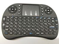 Mini teclado inalámbrico Rii I8 de 2,4G con panel táctil retroiluminado, ratón Air Fly Inglés y Control remoto para Android TV BOX Mini PC