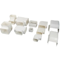 Kit de couverture décorative en PVC pour tuyaux de climatiseur, protection durable pour ligne de climatisation, résistant aux UV, imperméable, installation facile