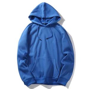 wholesale cheap 50% cotton 50% polyester fleece plain drawstring hoodies men's free sample kangaroo pocket hoodie