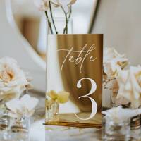 Marque-places de table de mariage en acrylique blanc, imprimés UV, durables, écologiques, panneau de présentation moderne, créatif et personnalisable pour table