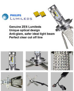 Aurora 1 + 1 trenza de cobre diseño de patente de haz Alto y Bajo H4/H13/9004/9007 bombillas de coche bombillas LED para faros de coche - Product Image 3