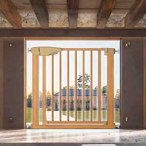 Puerta DE SEGURIDAD retráctil ultra ancha Barrera de escalera de madera pintada ecológica de alta calidad - Product Image 2